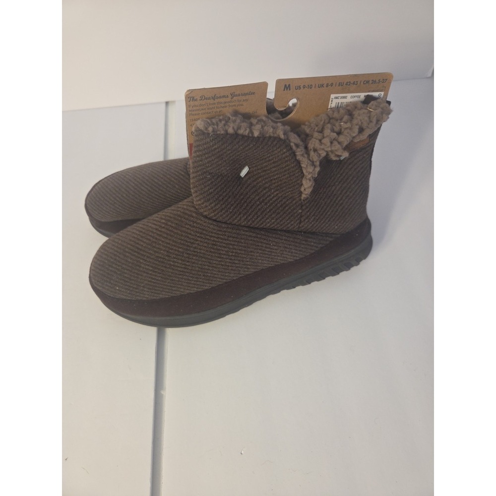 Dearfoams Men's‎ Memory Foam Slipper (Brown, US Footwear Size Medium 9-10) - Picture 10 of 16